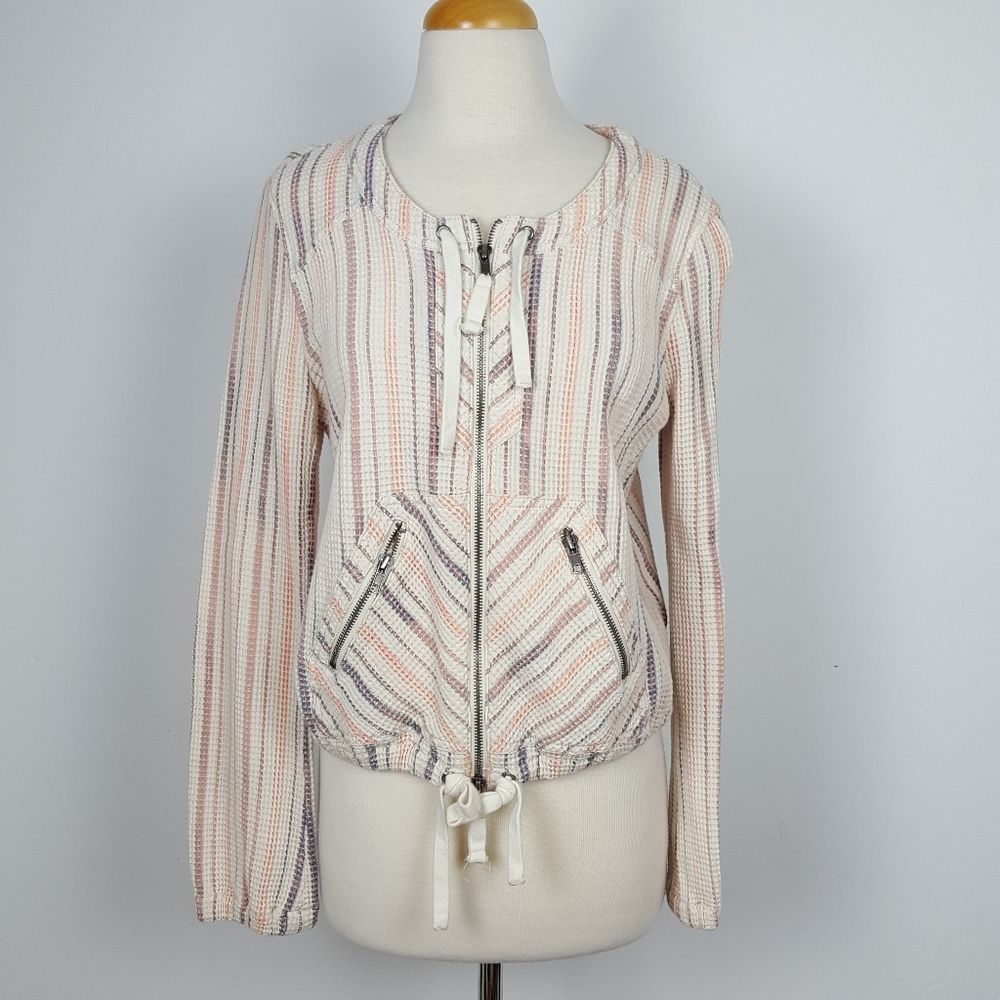 FREE PEOPLE Waffle Weave Jacket Size Medium